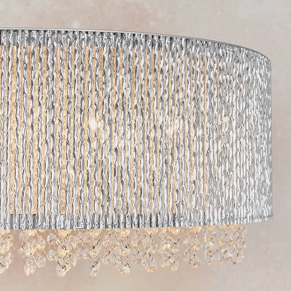 Kryształowa lampa wisząca Galina 81979 glamour chrom przezroczysty