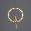 Designerska lampa wisząca Amici ST-D7774 gold 7W 3000K do salonu okrąg złota