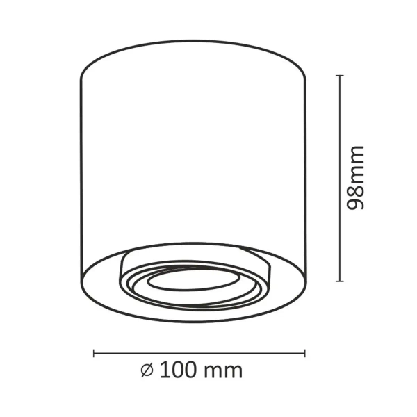 Downlight do sypialni XENO 325389 podłużna tuba biała złota