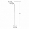Salonowa lampa podłogowa SM-605-WH LED 10W 3000-6000K biały