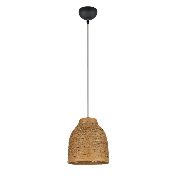 Lampa wisząca boho JOELINE R31731026 ekologiczna czarny brązowy