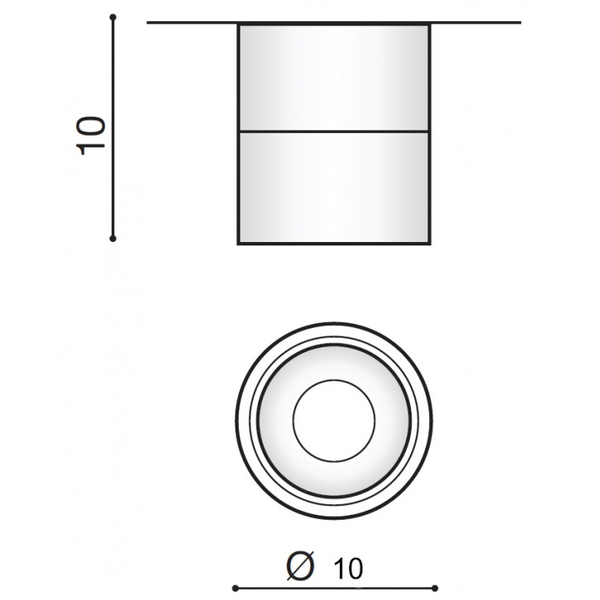 Regulowana lampa sufitowa Costa AZ2856 LED 12W 3000K downlight biała