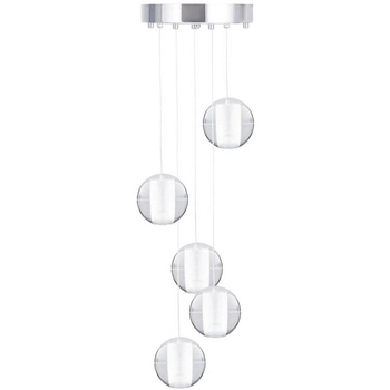 Lampa wisząca kule Starlight ST-9228-5 Step do salonu kryształ chrom