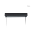 Podłużna wisząca lampa LINEA brązowa MSE1501100493 1xLED 40W 3000K nad wyspę