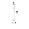 Zewnętrzna lampa stojąca CAZORIA LE75138 LED 6W 3000K IP65 antracyt