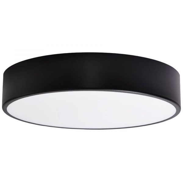 Minimalistyczny plafon okrągły 137623620064 czarna lampa