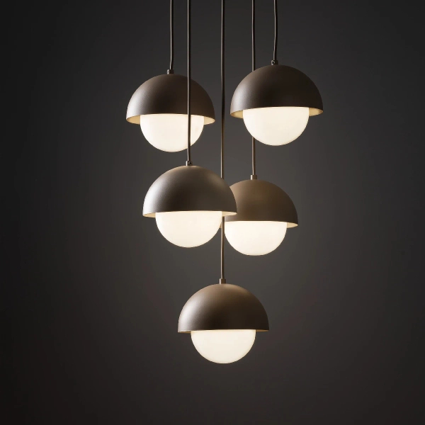 Nowoczesna lampa wisząca Bono Sabia 10966 metalowy beżowy biały