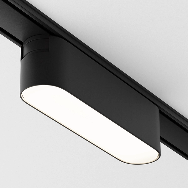 Salonowa lampa do szyny magnetyczna Basis TR080-1-6W4K-B LED 6W 4000K owalna czarna