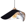 Wisząca lampa hampton HATTU FLORAL 1615819174 materiałowa vintage czarny