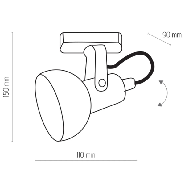 Oprawa na szynoprzewód Tracer 4042 TK Lighting reflektor metalowy biały