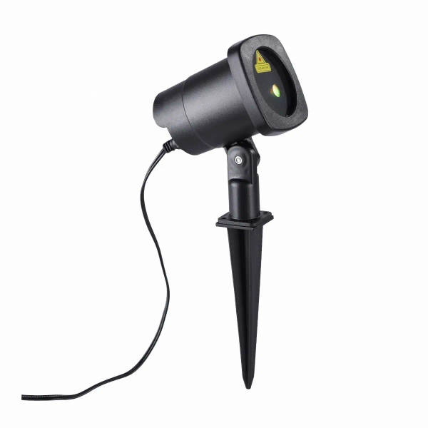 Ogrodowy reflektor LASER czarny LED 6W IP44 wbijany do ogrodu energooszczędny 19940-18