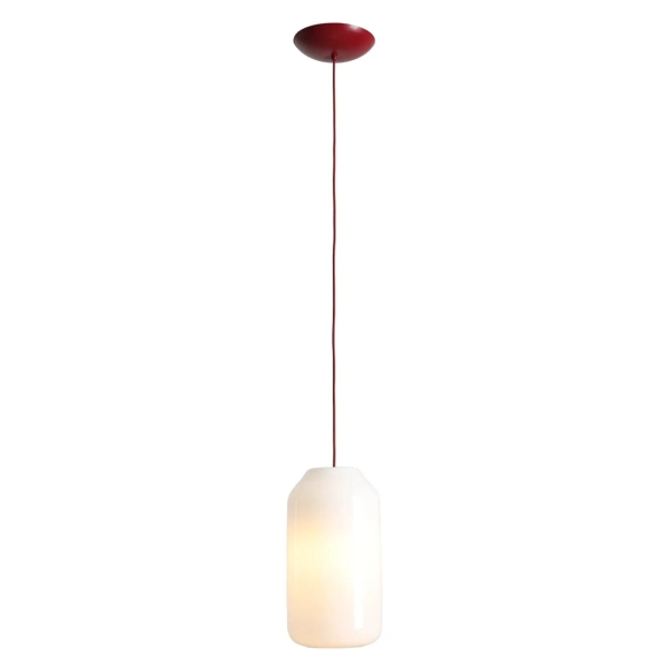 Wisząca lampa burgundowa FLASK podłużna 1xE27 nad stół 8500G15_M