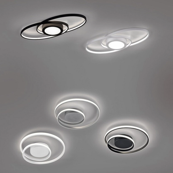 Plafoniera Galaxy R62991142 pierścienie LED 27W 3000K antracyt