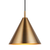 Lampa wisząca 102891 Endon do salonu stożkowa regulowana mosiądz