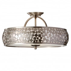 LAMPA sufitowa ZARA  FE-ZARA-SF Elstead FEISS zdobiona OPRAWA plafon metalowy stal szczotkowana