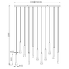 Regulowana lampa zwis FIATO 352011117 LED 3W 2300-4000K czarny multikolor