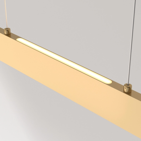 Podłużna lampa wisząca LED 23W 3000K listwa belka złota STEP OUTLET