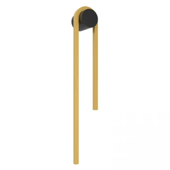 Metalowy kinkiet na ścianę 23107 LED 13W 3000K złoty czarny