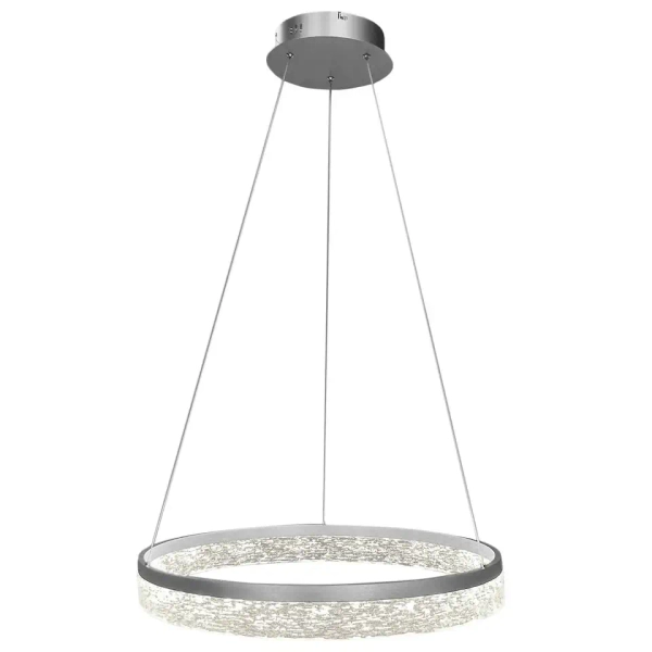 Glamour wiszący żyrandol Gala ML2242 LED 25W 4000K do salonu srebrny