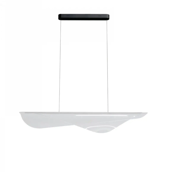 Designerska lampa wisząca do kuchni MANTA LED 38W 3000K AZ6794 transparentna czarna