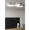 Sześciokątna lampa sufitowa SL.1056 do sypialni biała
