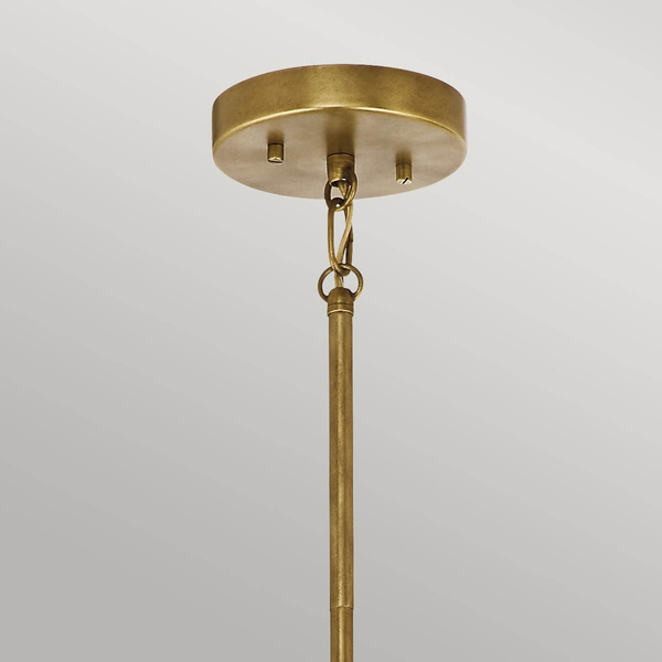 Kulista lampa wisząca Aster KL-ASTER-P-NBR Kichler nad stół szkło mosiądz