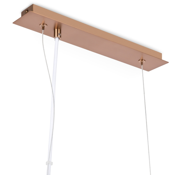 Modernistyczna LAMPA wisząca ERICH MOD221PL-05G Maytoni metalowa OPRAWA szklane kule ZWIS molekuły mosiądz