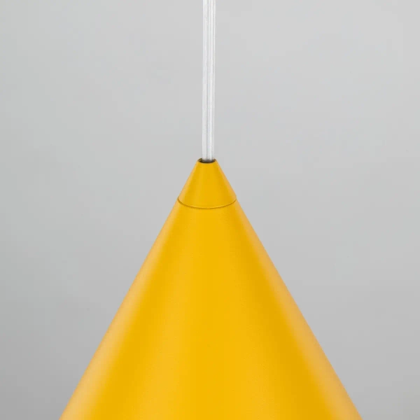 Wisząca lampa salonowa CONO 10066 stożkowa żółty
