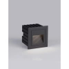 Lampa zewnętrzna ścienna CENDILO LE75319 LED 3W 3000K IP65 wpust czarny