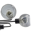 Sufitowa lampa Tango 3040/6 BL molekuły bańki szklane czarne przydymione
