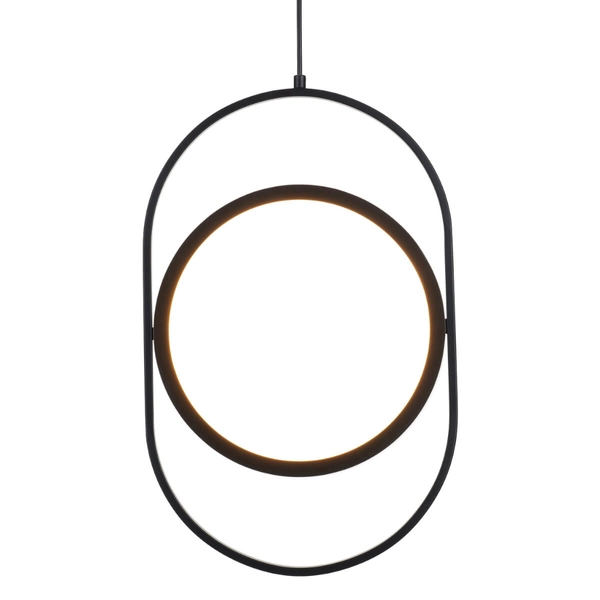 Zwisowa lampa Elipse 60217A-M LED 16W 3000K regulowana czarna