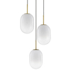 Wisząca lampa do przedpokoju Acuyo LE43358 biała złota