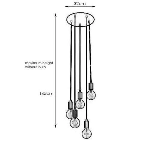LAMPA wisząca SKY 107467 Markslojd metalowa OPRAWA industrialny ZWIS kaskada czarna