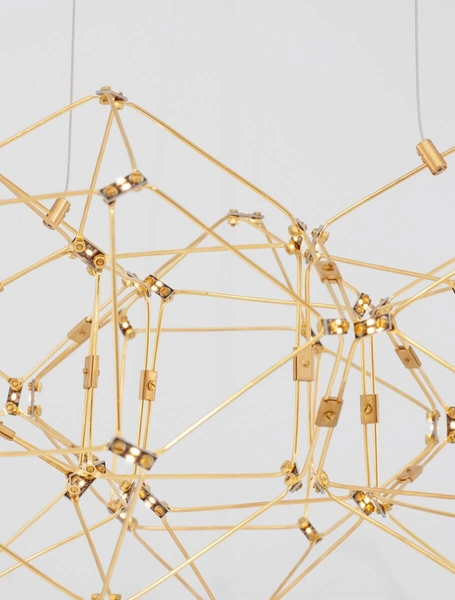 Lampa wisząca ASIS LE42727 LED 21.6W 3000K geometryczny wzór złota