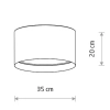 Sufitowa lampa tkaninowa CEDRO 11670 do sypialni beżowa