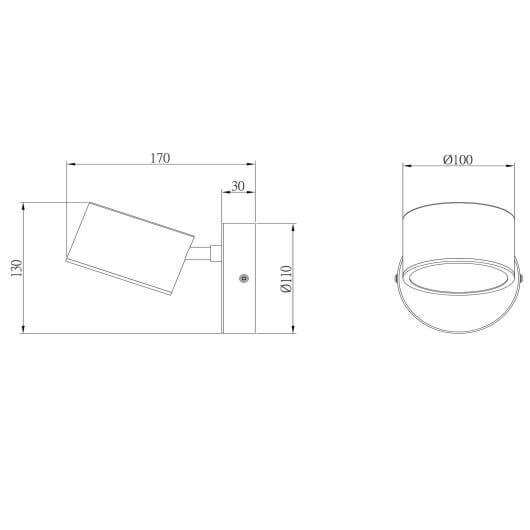 Lampa ścienna do salonu GIAN 44217/08/41 LED 9W 2700K brązowa