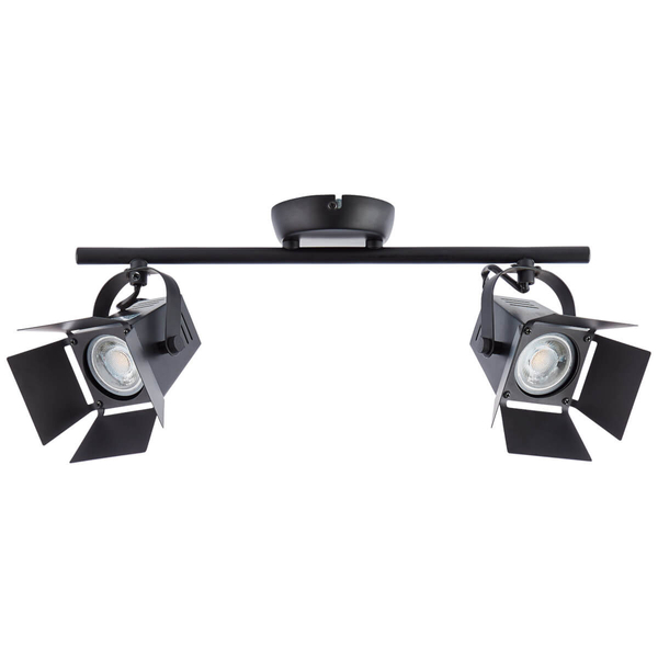 Metalowa lampa sufitowa Movie G08913/76 filmowe reflektory czarne matowe