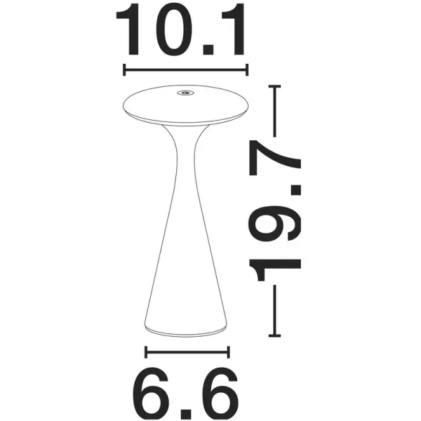 Dotykowa lampka na stolik SEVINTO LE75271 LED 2W 2700-3000K IP54 czarna