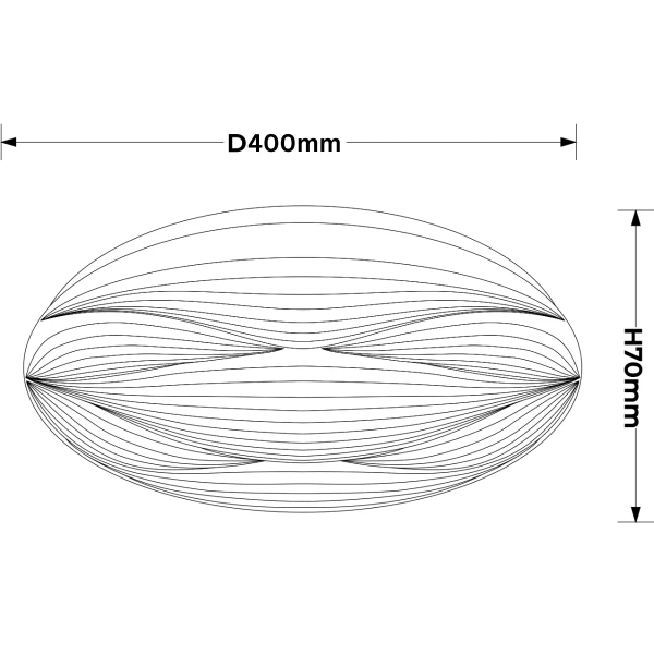 Ledowa lampa do holu Moluna LP-9623/1C-40 WH LED 23W 4000K biały