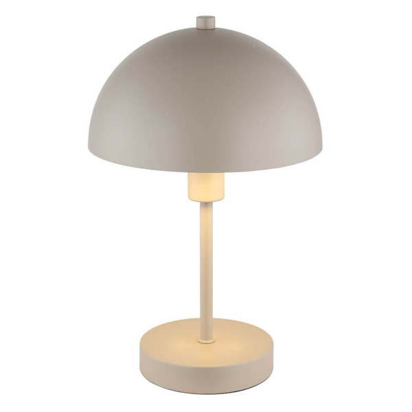 Stołowa lampa do salonu Atoma 24009S kopuła grzybek szara