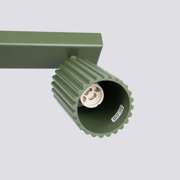 Podwójna lampa sufitowa KARBON SL.1618 tubki ryflowane zielone