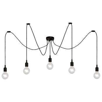Lampa wisząca FIX MULTIPLE 08408/05/30 industrialna pająk czarny