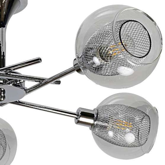 Plafon Ozzo 35-72252 metalowa szklane kule balls przezroczyste chrom