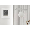 Kulista lampa wisząca Fyllo FYA111P0 metalowa szklana okrągła biała