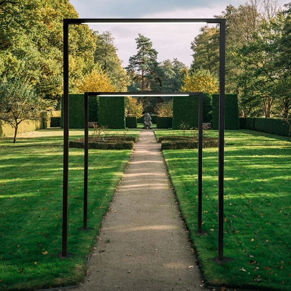 Zewnętrzna lampa stojąca Taketa 9931 Shilo rama IP44 antracyt