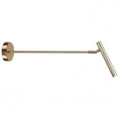 Lampa ścienna LIVO 0404 metalowa regulowana tuba na wysięgniku loft złota