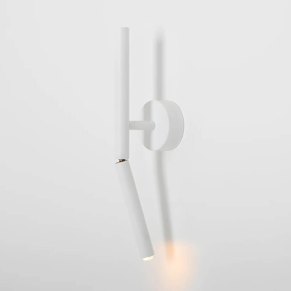 Regulowany kinkiet ścienny Stick 1084C Aldex metalowy biały