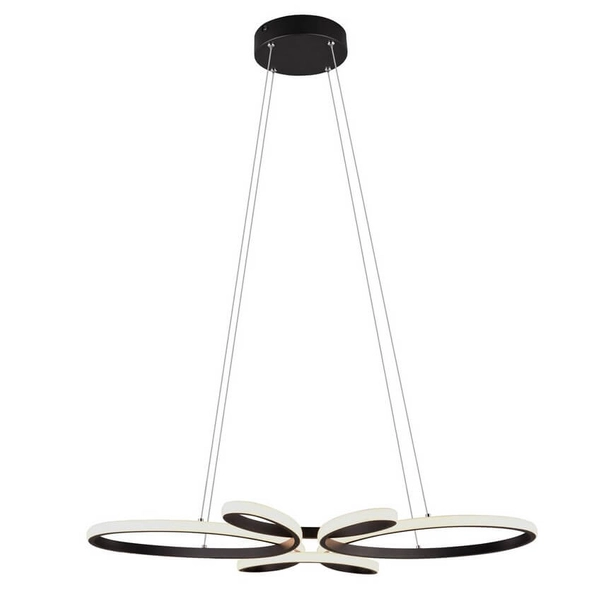 Wisząca lampa nowoczesna Fly 345619132 LED 32W 3000K biała czarna