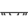 Regulowana LAMPA sufitowa SLP8122 MDECO metalowa OPRAWA listwa reflektorki czarne