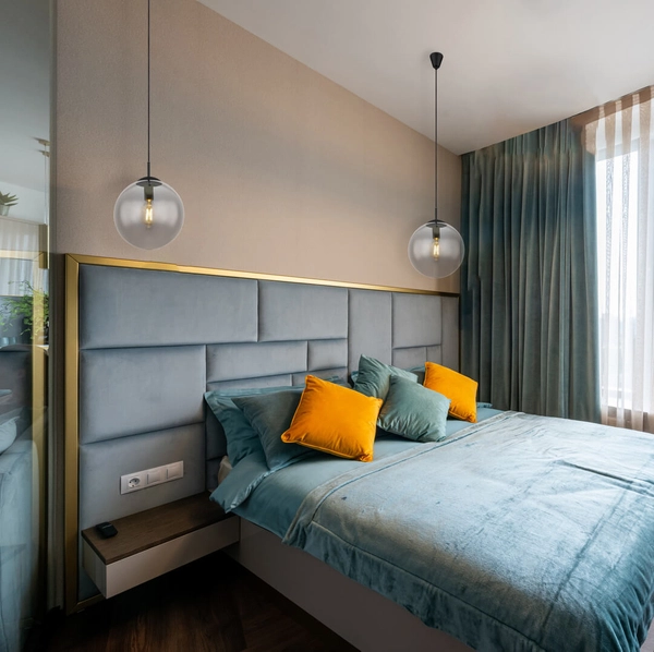 Lampa wisząca Joel 1582S do przedpokoju czarna przydymiona